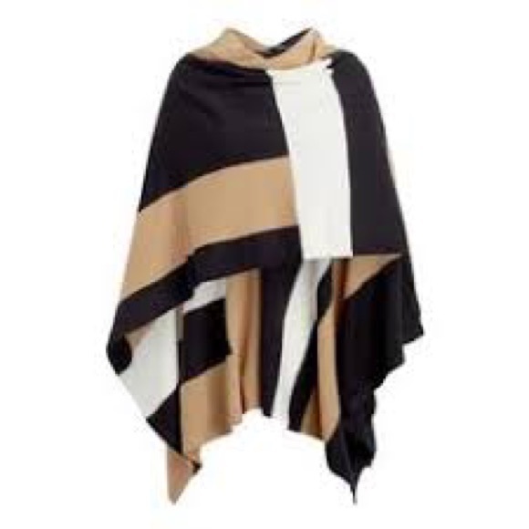 ParrishLA Poncho Versatile Striped Stevie Poncho - Picture 5 of 11